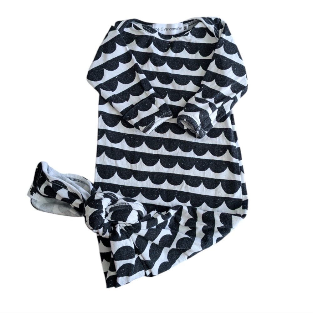 The OVer Company newborn baby gown + hat